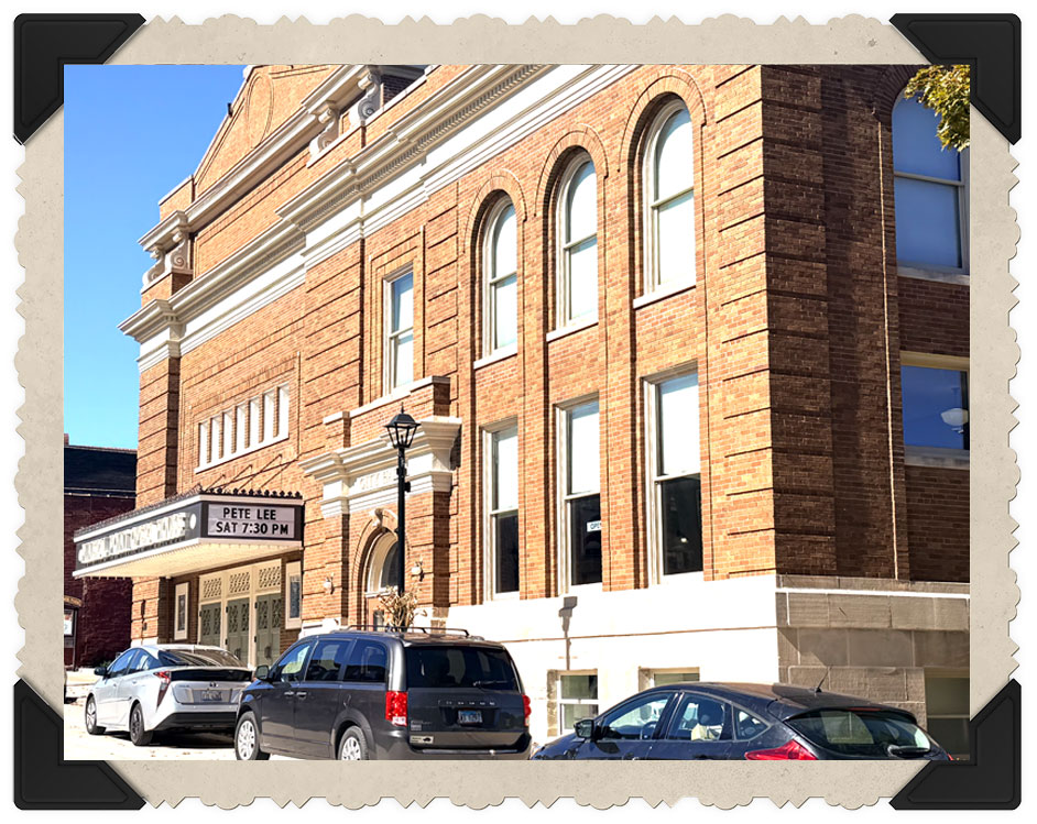 The exterior of the Mineral Point Opera House as it appears today.